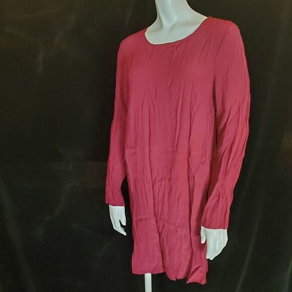 Wayf Red Long Sleeve Shift Dress (L) - Picture 3 of 7